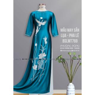 Áo Dài Bà Sui Lụa Thêu Kết Pha Lê BSLMT769
